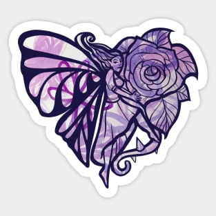 Purple Fairy Garden Sticker